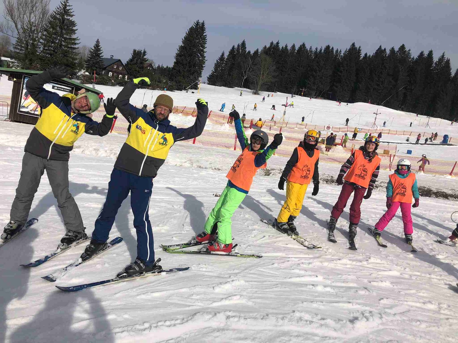 skupina lyzaru na severaku